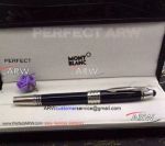 Perfect Replica AAA Montblanc JFK Special Edition Black&Silver Fineliner